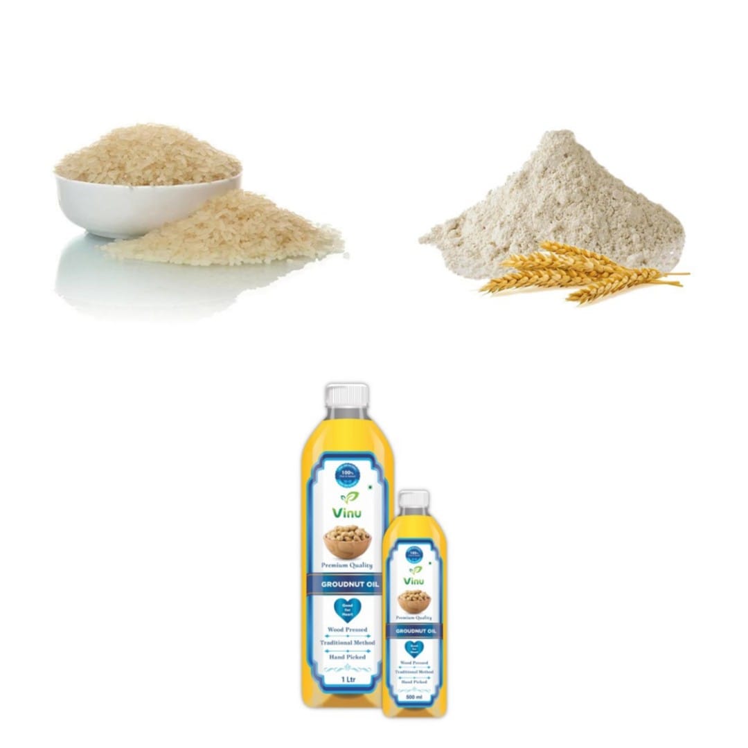 Ponni Boiled Rice Wheat Flour Groundnut OIl - Futuro combo